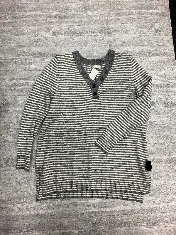 Top Long Sleeve By Anthropologie In Striped Pattern, Size: M Polished Men's Satin