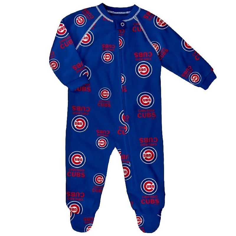 Chicago Cubs Newborn Reglan Zip Up Coverall Cozy Men's Winter