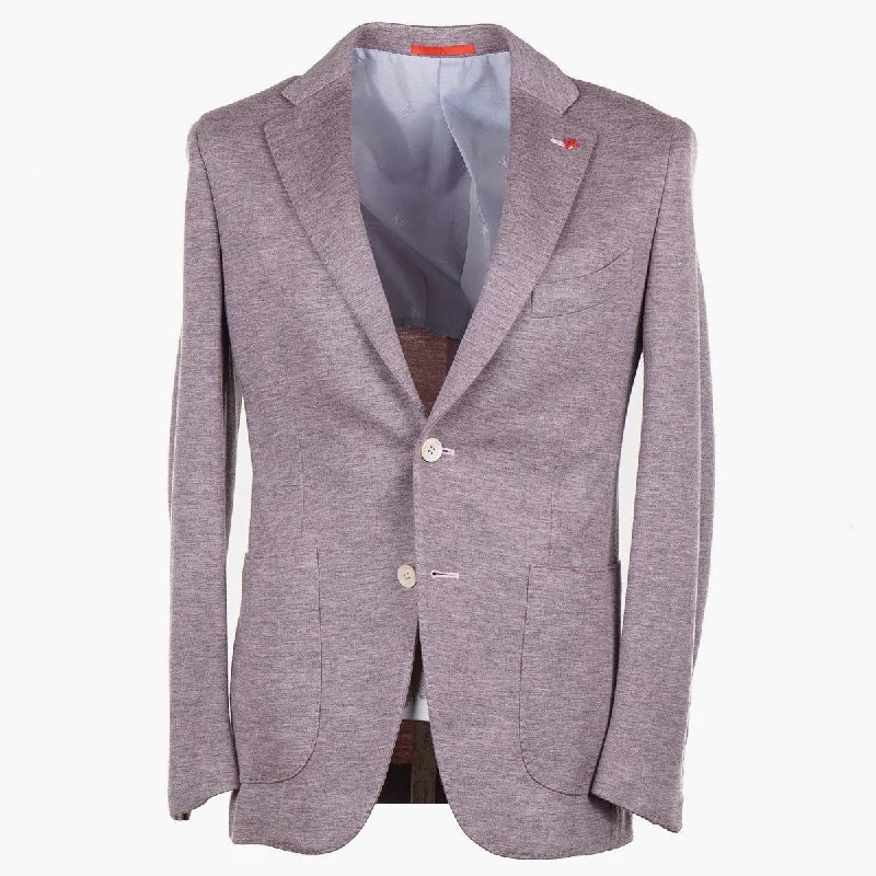 Isaia Lightweight Jersey Cashmere Sport Coat Laid