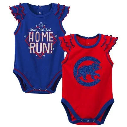 Chicago Cubs Newborn Home Run Creeper Set Cclassic Men's Tweed