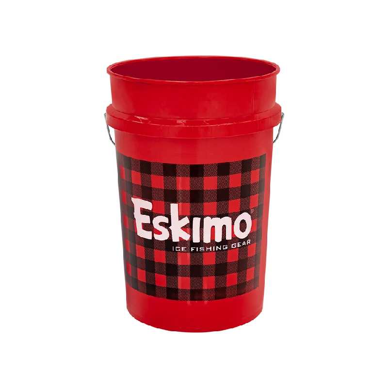 Buffalo Plaid Six-Gallon Bucket Streetwear Style