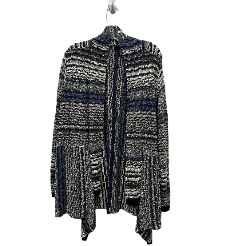 Sweater Cardigan By Nic + Zoe In Blue, Size: 1x Adventure