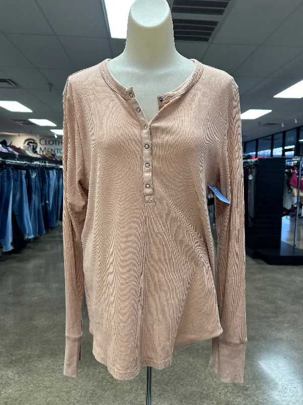 Top Ls By Aerie In Tan, Size:L Monochromatic All