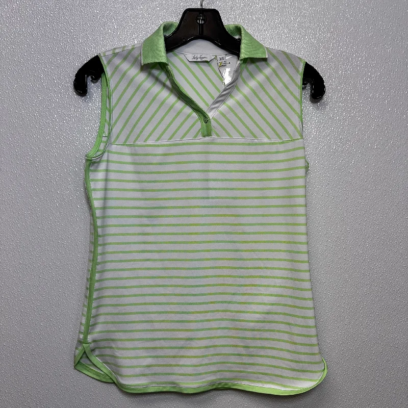 Green White Athletic Tank Top Lady Hagen, Size Xs Bold Men's Statement