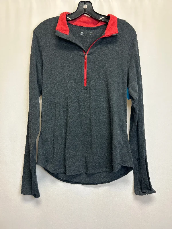 Athletic Top Long Sleeve Collar By Under Armour  Size: L Youthful Men's Pop