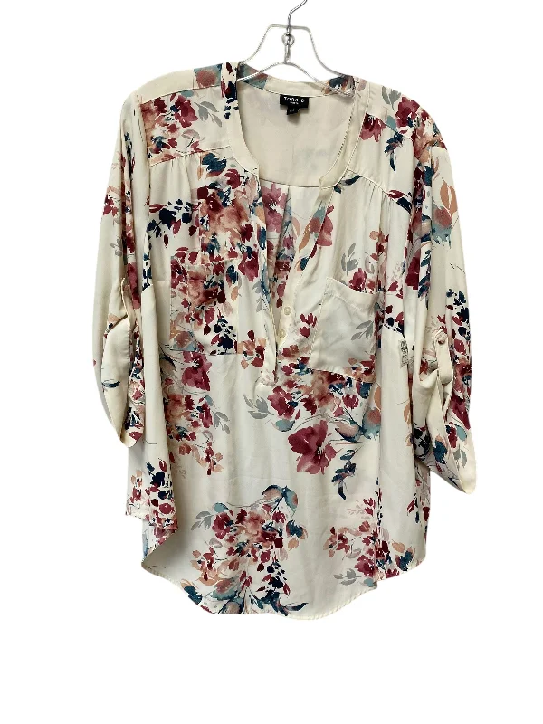 Top Long Sleeve By Torrid In Floral Print, Size: 1x Artistic Men's Avant