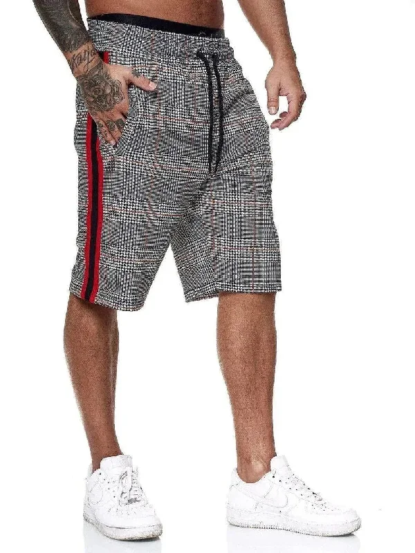 Plaid Casual Shorts For Men Tough Men's Military