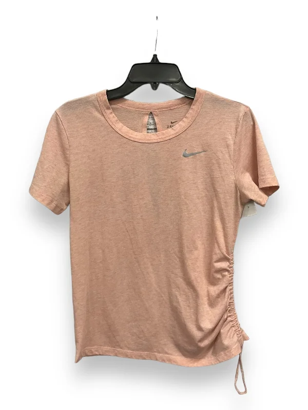 Pink Athletic Top Short Sleeve Nike Apparel, Size S Relaxed Men's Beach