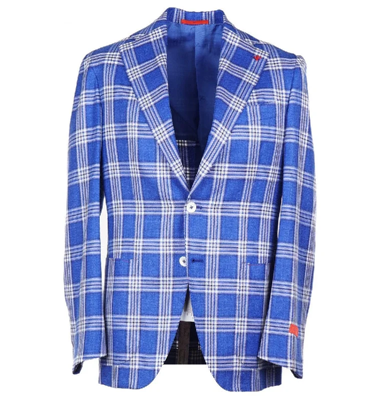 Isaia 'Marechiaro' Wool-Silk-Linen Sport Coat Street