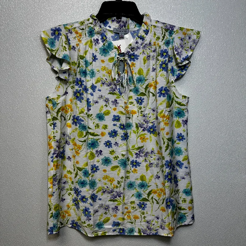 Floral Top Sleeveless Clothes Mentor, Size S Hip Men's Urban