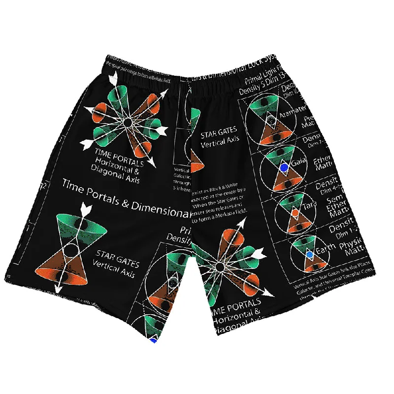 TIME PORTALS® Unisex Shorts Modern Men's Geometric