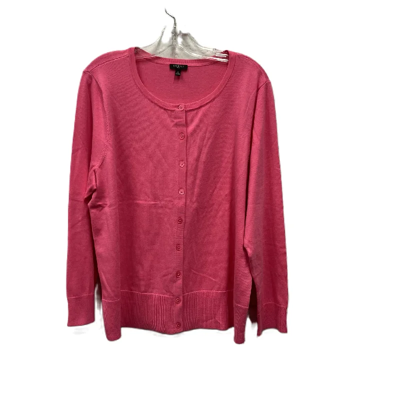 Sweater Cardigan By Talbots In Pink, Size: 2x Modern Men's 