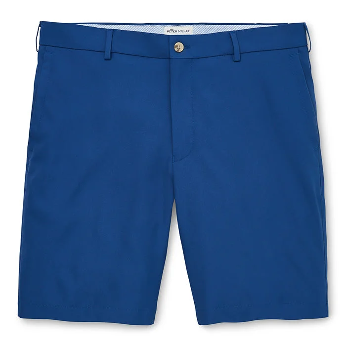 Peter Millar 9-Inch Salem High Drape Performance Shorts - Windsor Blue Dynamic Men's Moto