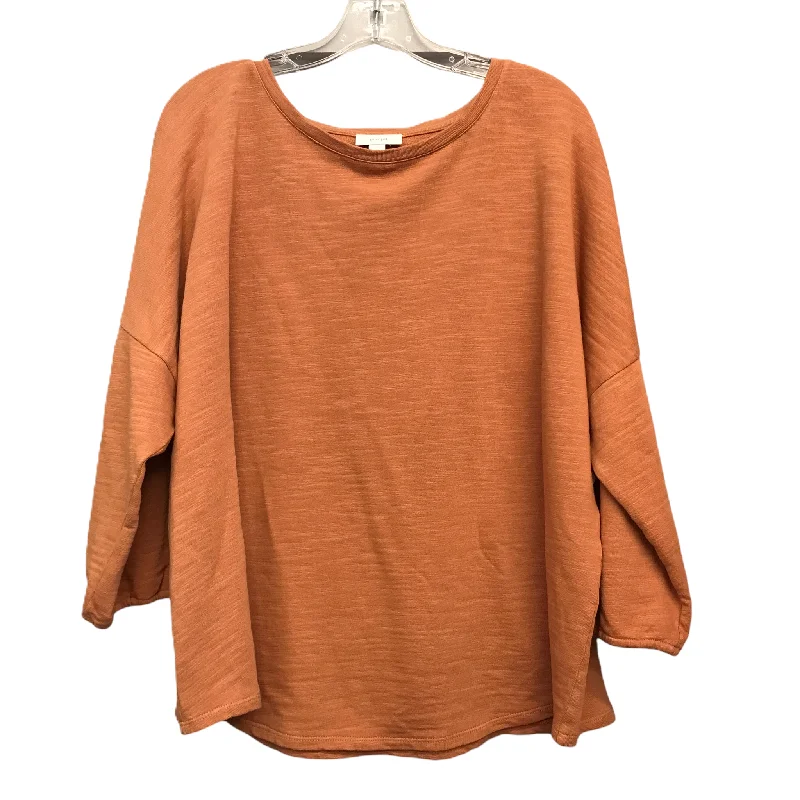 Top Long Sleeve By Pure Jill In Orange, Size: 2x Business