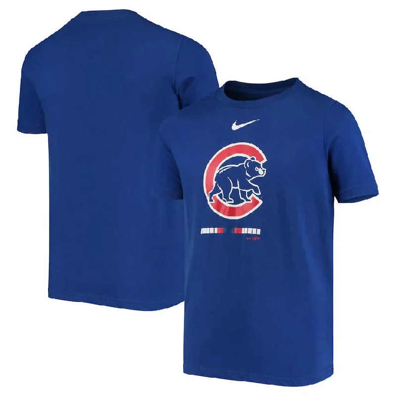 Chicago Cubs Youth Nike Primary Logo Tee Unique Men's Upcycled