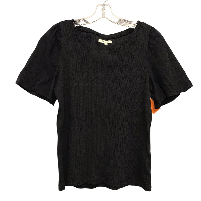 Top Ss By Madewell In Black, Size:S Cool Men's Distressed