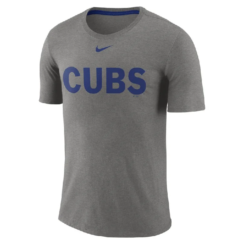 Chicago Cubs Triblend Wordmark Tee Vacation