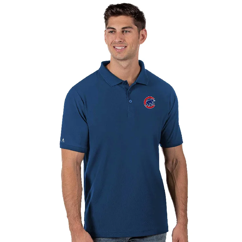 Chicago Cubs Royal Legacy Pique Polo Shirt Casual Men's Japanese 