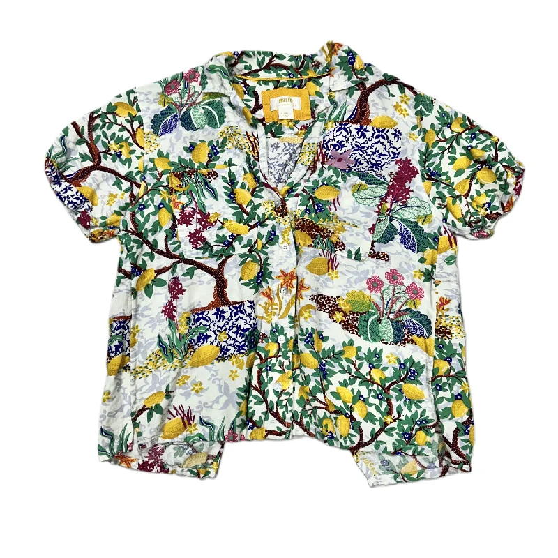 Top Short Sleeve By Maeve In Tropical Print, Size: Xs Confident Men's Power