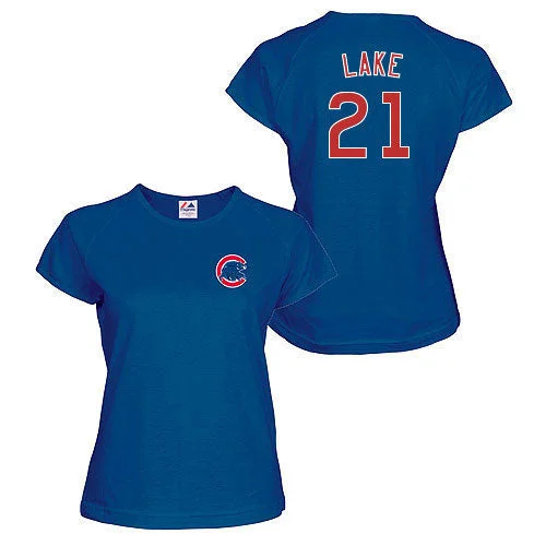 Chicago Cubs Junior Lake Women's Name and Number T-Shirt Dynamic Men's Moto