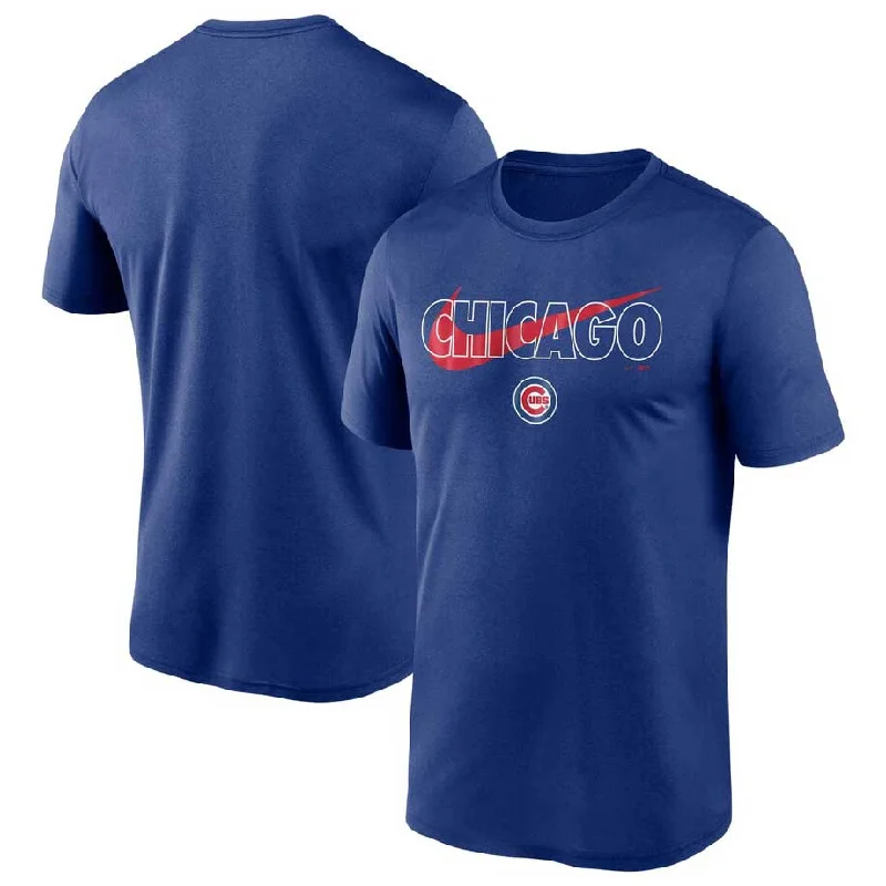 Chicago Cubs Nike City Swoosh Royal T-Shirt Athletic Men's High