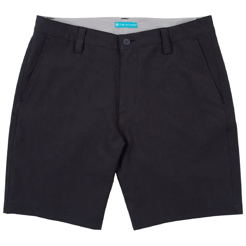 Tori Richard 8-Inch Surf N Turf Shorts - Black Traditional Men's Wool