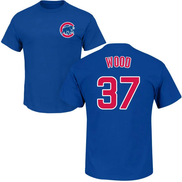 Chicago Cubs Travis Wood Name and Number T-Shirt Relaxed Men's Australian 