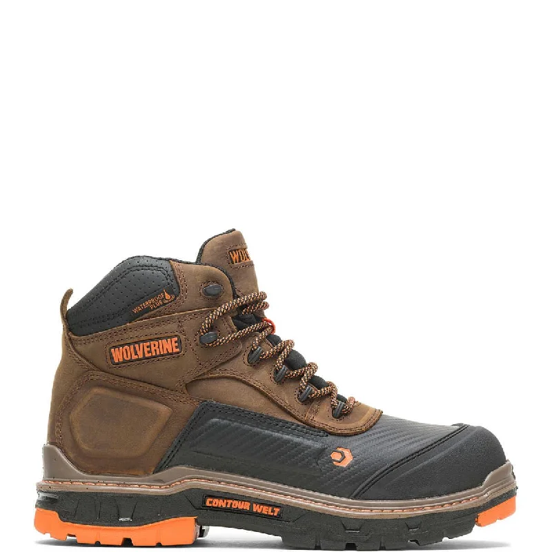 Men's Overpass Carbonmax 6" Work Boot - Brown Tailored