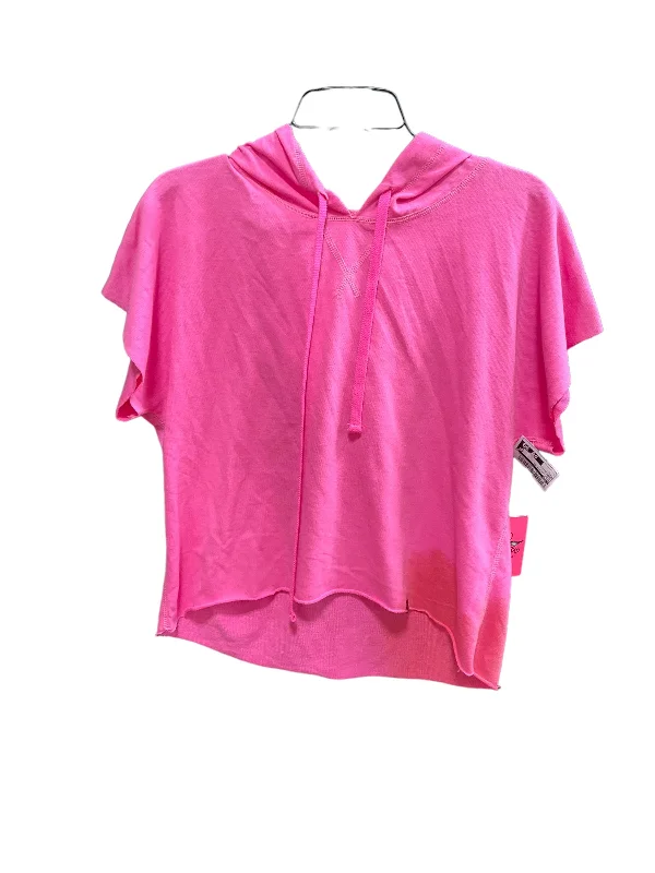 Pink Athletic Top Short Sleeve Cme, Size L Gym