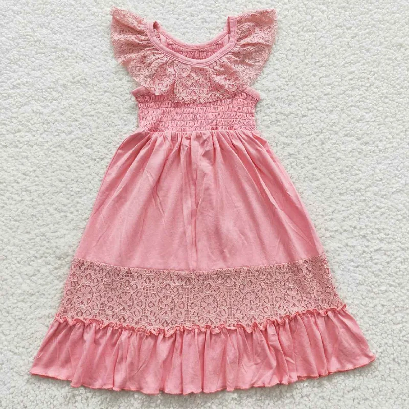 GSD0457 Pink Tutu Girls Short Sleeve Dresses Luxurious Men's High