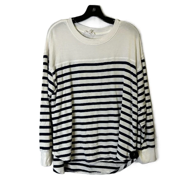 Top Long Sleeve By Workshop In Striped Pattern, Size: 1x Modern Men's 