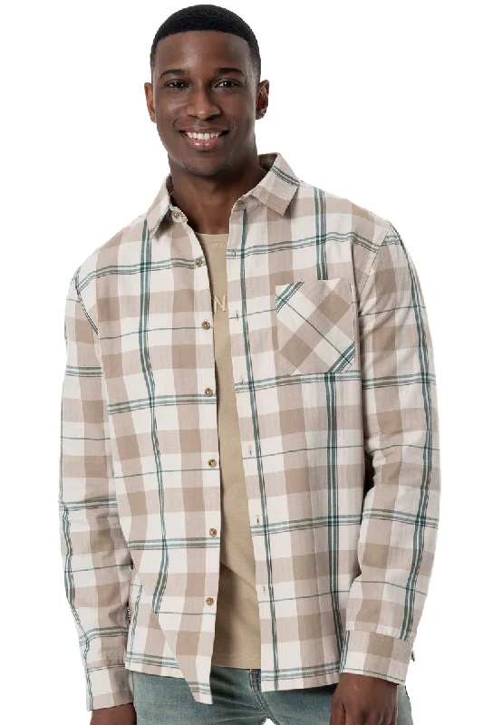 Check Shirt _ 156116 _ Natural Stylish Men's Neon