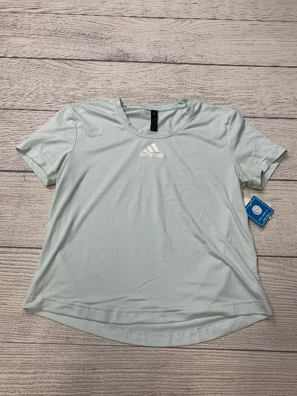 Blue Athletic Top Short Sleeve Adidas, Size Xs Bohemian Men's Free