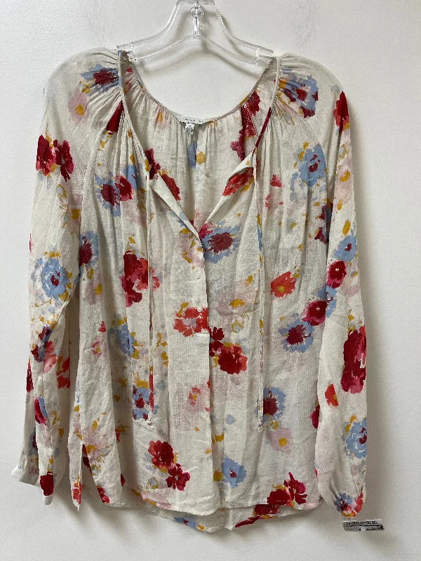 Top Long Sleeve By Lucky Brand In Floral Print, Size: M Dynamic Men's Moto