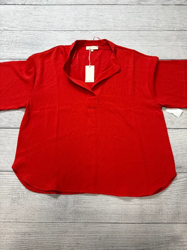 Top Short Sleeve By Melloday In Red, Size: M Trendy Men's Scandinavian