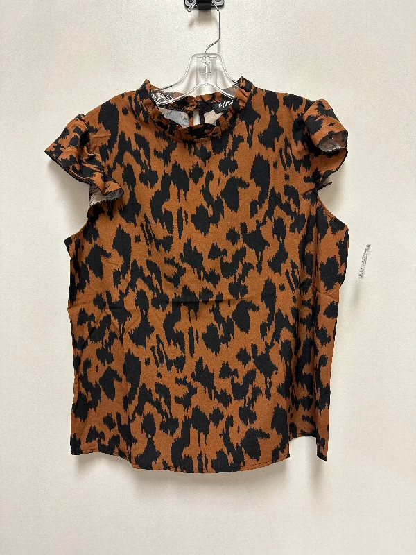 Top Short Sleeve By Clothes Mentor In Animal Print, Size: L Sharp Men's Italian