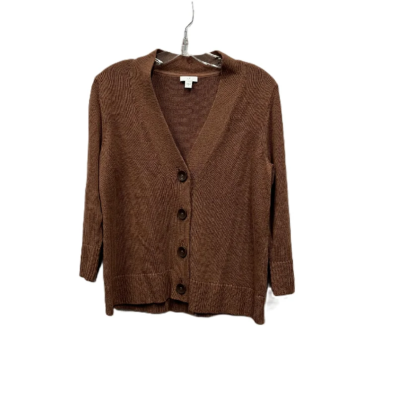 Sweater Cardigan By J. Jill In Brown, Size: S Bold Men's Animal