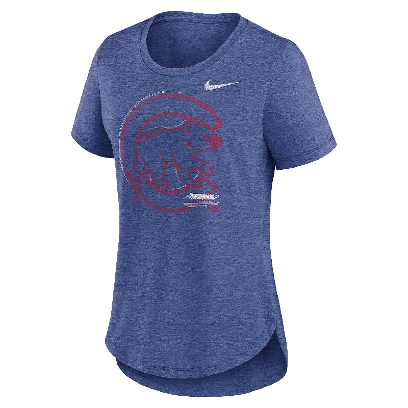 Chicago Cubs Women's Nike Team Touch T-Shirt Lumberjack