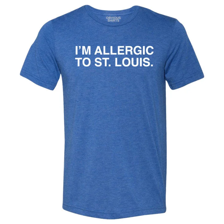 Chicago Cubs Allergic To St. Louis T-Shirt Cool Men's Skate