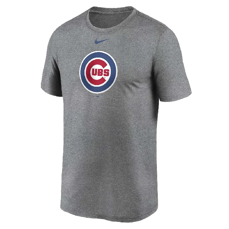 Chicago Cubs Nike Grey Legend Bullseye Dri-FIT T-Shirt Edgy Men's Punk