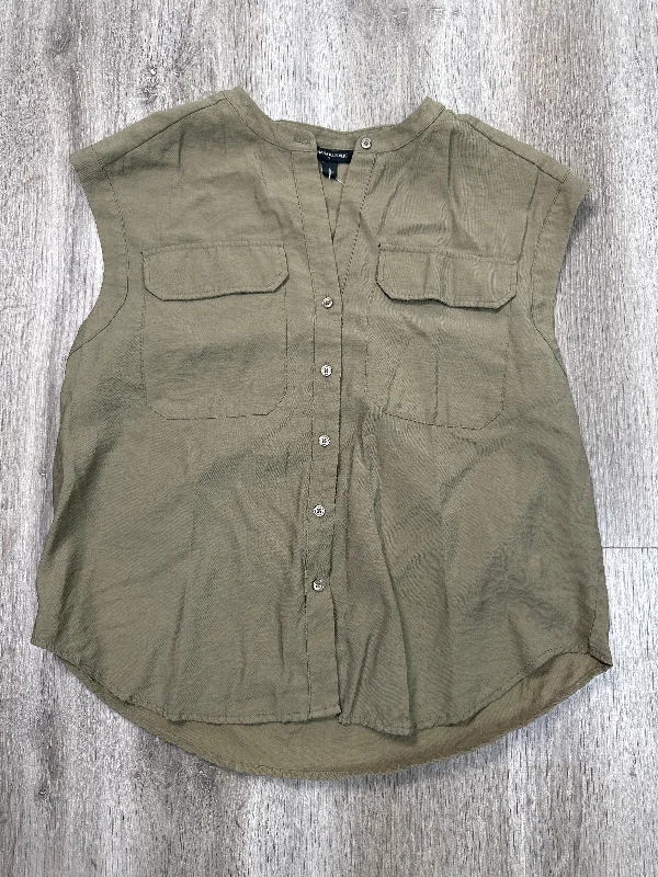 Top Short Sleeve By Banana Republic In Green, Size: S Masculine Men's 