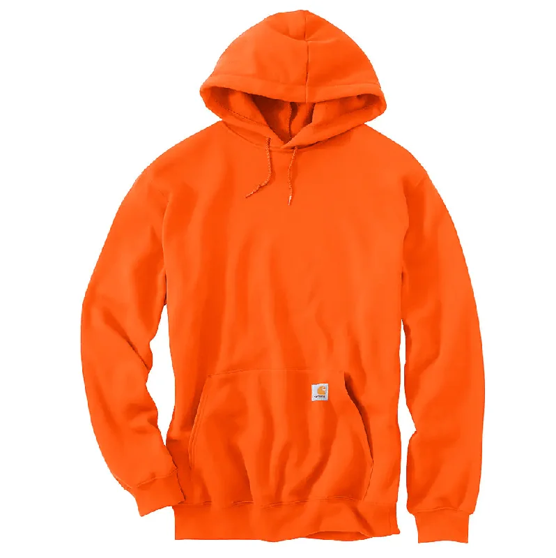 K121 Loose Fit Midweight Hoodie - Brite Orange Modern Men's Geometric