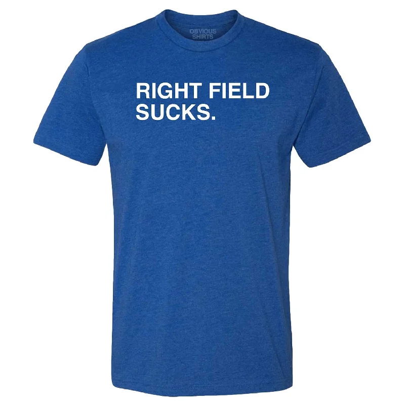 Right Field Sucks Bleacher T-Shirt Casual Men's Short