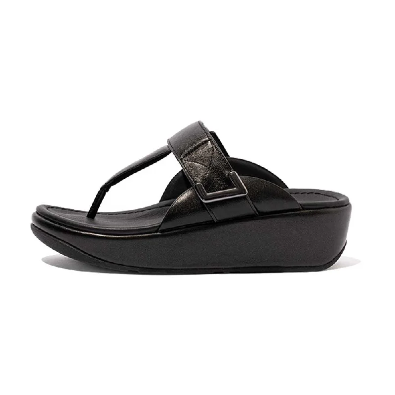 FitFlop Lulu Sleek Sandals - All Black Cool Men's Distressed