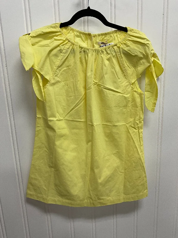 Top Short Sleeve By La Made In Yellow, Size: M Polished Men's Silk