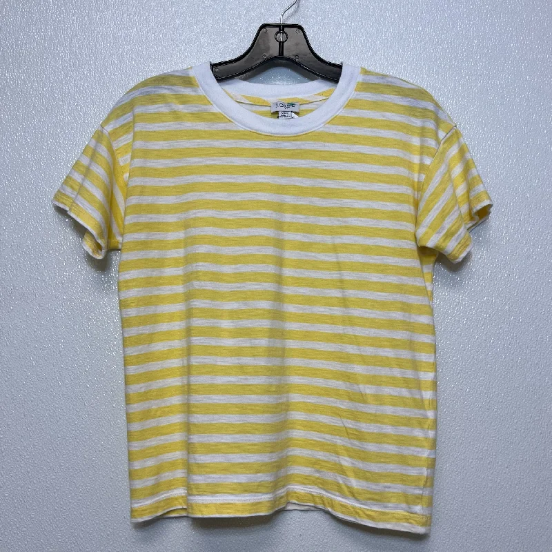 Striped Top Short Sleeve Basic J Crew O, Size Xxs Monochromatic All