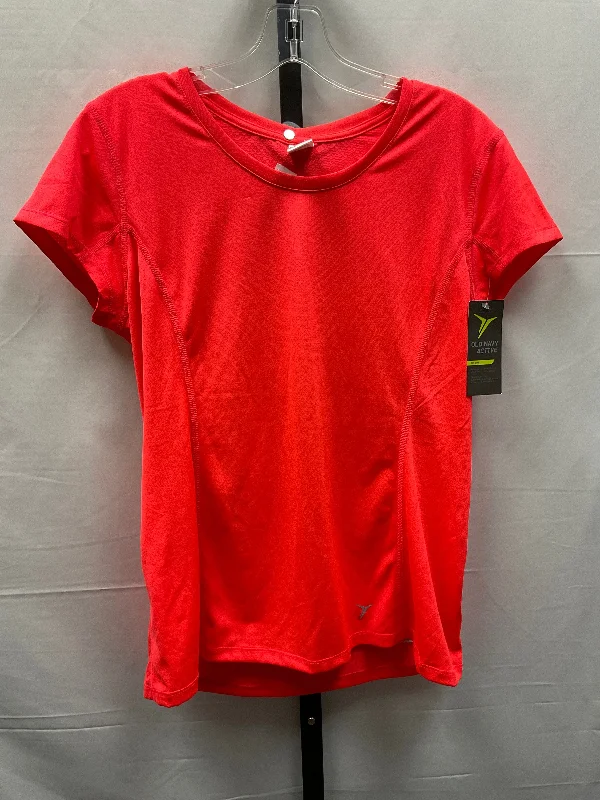 Red Athletic Top Short Sleeve Old Navy, Size M Sharp Men's Italian