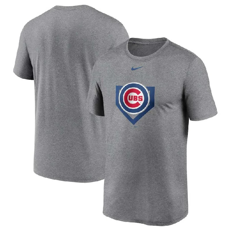 Chicago Cubs Grey Icon Legend T-Shirt Hip Men's Urban