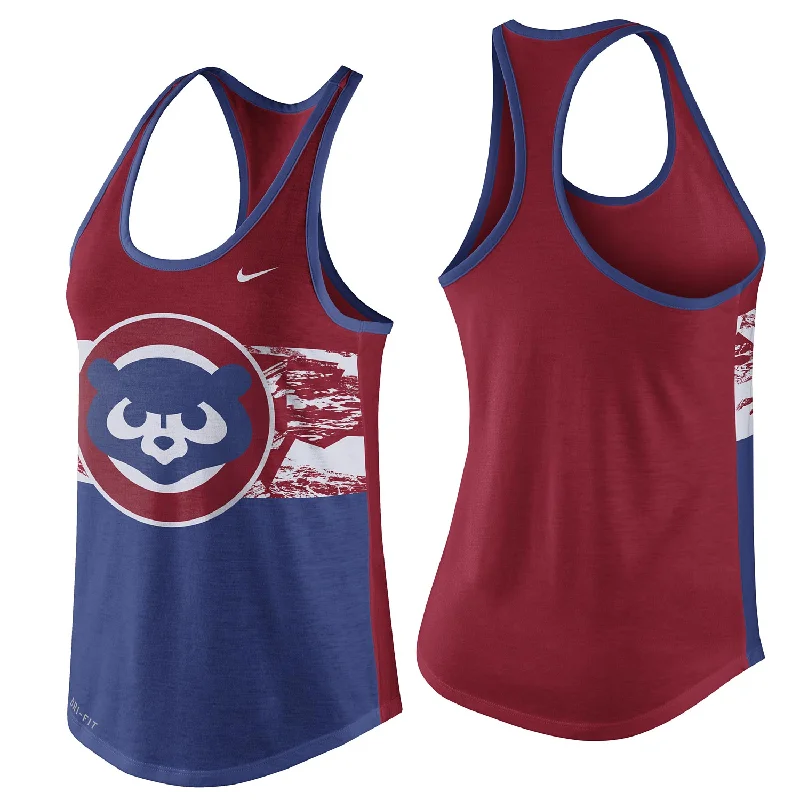 Chicago Cubs Women's Nike Cooperstown Dri-Blend 1.7 Tank Top Monochromatic All