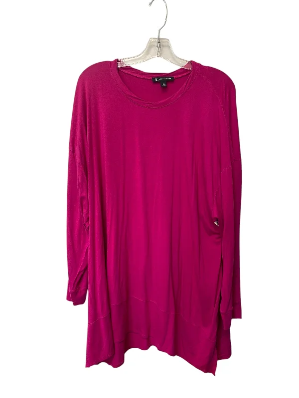 Top Long Sleeve By Inc In Pink, Size: 3x Casual Men's Japanese 